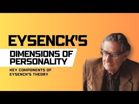 Eysenck's Dimensions of Personality || tsin-eng