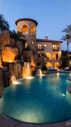 Luxury Villa Pool With Waterfall Build | Dream Backyard Transformation