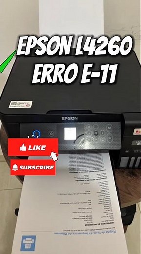 EPSON L4260 ERROR E-11 Updated Reset 100% 2026 #epson #printer #printshop #IT #teacher