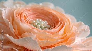 A luxurious paper flower kit with premium crepe paper detailed templates and glistening pearls for creating lifelike blooms.