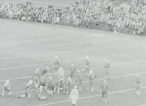 The Toronto Argonauts playing the Winnipeg Blue Bombers at Varsity Stadium in Toronto in 1946. The Argonauts won 28-6. credit: Library & Archives of Canada | Old Canada Series