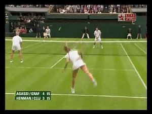 Agassi/Graf-Henman/Clijsters Fun Mixed 09 (Highlights)