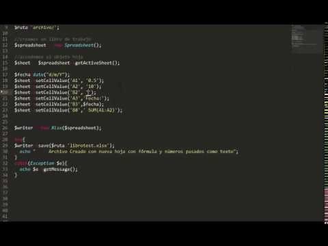 How to create excel file with php (phpspreadsheet)