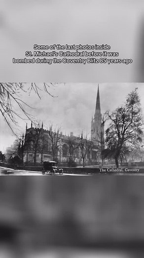 Tomorrow marks 85 years since St. Michael’s Cathedral was bombed during the Coventry Blitz. Here are some of the final images of what the inside of the Cathedral looked before being destroyed. The shell of the Cathedral remains as the Ruins standing side by side the New Cathedral that opened in 1962 to remind us of our human capacity both to destroy and reach out to our enemies in reconciliation. Tomorrow we honour the lives lost tragically on 14th November 1940 while reaffirming our city’s mess