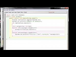 Video Tutorial Java - Arreglos Unidimensionales y Bidimensionales