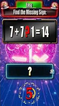 Find the Missing Sign – Expert Level