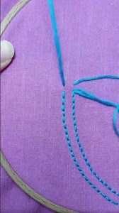 Watch cross stitch in motion, creating clean lines and detailed design #sewing #DIYskills #handcraft