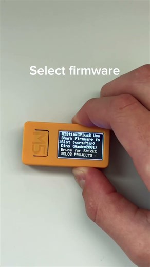Launcher on M5 Stick c plus 2 💀 #computer #shorts #m5stack