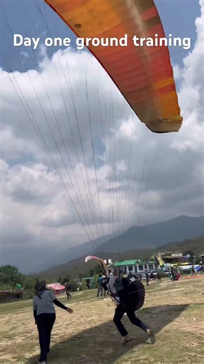 Learn basic of paragliding ground training #shortvideo #trending #travel #subscribe #viralvideo