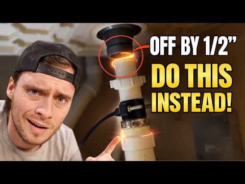 Sink Drain Won't Line Up? Don't FORCE It (Do This Instead)