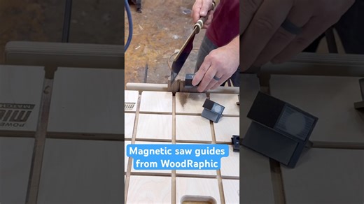 I really like these WoodRaphic magnetic saw guides #workshop #handtools #woodworking
