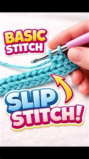 🧶 Slip Stitch: The Secret to Neat Crochet Finishes ✨