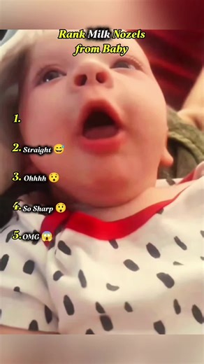 Rank milk nozels from baby #funnyvideo #toprank #rank #funny #baby | milk nozzle