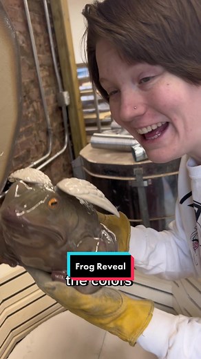 Unexpectedly Stunning: Angel Frog Ceramic Sculptures