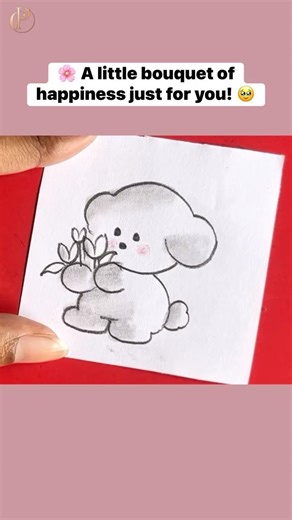 How to draw a cute puppy in 1 minute! 🐾🎨 #shorts #drawing