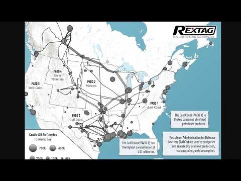 North America oil pipelines map and electric grid map