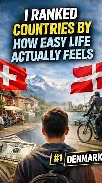 I Ranked Countries by How Easy Life Actually Feels (Quality of Life & Work-Life Balance)