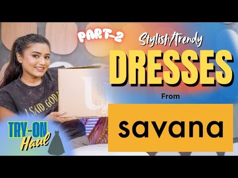 Much awaited Dresses haul from SAVANA😍 | Budget friendly | tryon | discount code | gimaashi