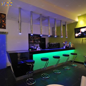 [Hot Item] Green LED Bar Counter for Cafe Modern Design Private Club Lounge Bar