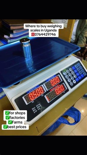 Where to buy weighing scales in Uganda, we supply all types of weighing scales suitable for shops, factories, farms, kitchen, plus we have the best weighing scale prices in Uganda. Order yours today. #weighingscalesinuganda #creatorsearchinsights #weighingscalesinkampala #weighingscalesupplier #weighingscale