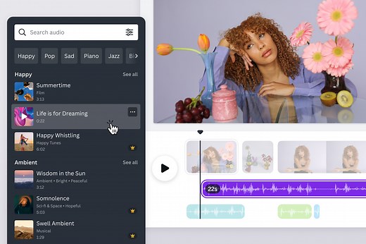 Ajouter de la musique sur une vidéo gratuitement | Canva