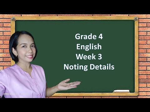 English 4 Quarter 1 Lesson 3 Noting Significant Details of Various Text Types