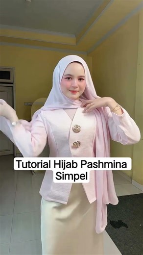 Tutorial Hijab Pashmina Simpel #fypシ #tutorial #shorts