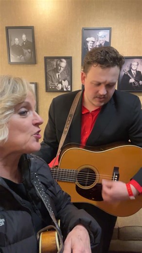Tuned up here at the Grand Ole Opry! #rhondavincent | Rhonda Vincent