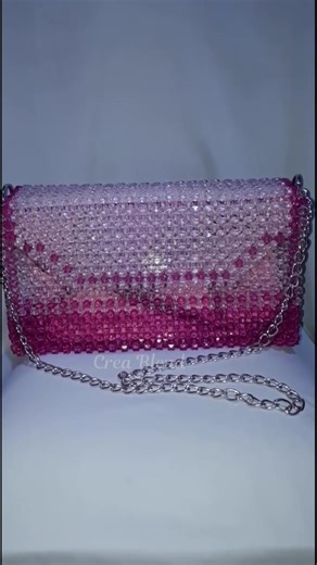 How to Make a Pink Fuchsia & White Beaded Handbag | Easy DIY Tutorial
