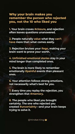 Why Your Brain Can't Forget the Person Who Rejected You | Psychology Explained