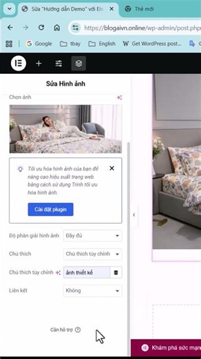 Image Widget - Học nhanh Elementor thiết kế website WordPress cơ bản