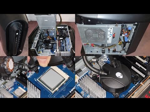 DELL Alienware Aurora Ryzen Edition R10 Thermal Paste Clean Up PTM7950 Application