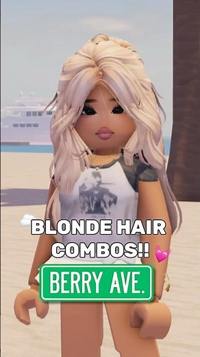 BERRY AVENUE BLONDE HAIR COMBOS!! 🍓☁️ #BerryAvenueHairCombos #berryave #robloxrp #brookhaven