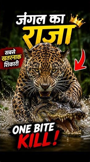 Jaguar का हमला देखकर डर जाओगे #Jaguar #जगुआर #Wildlife #AnimalShorts #shorts