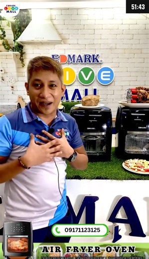 1.9K views · 20 reactions | Level up your kitchen game with the Edmark 2-in-1 Air Fryer 'N Convection Oven!  Limited stocks available, so grab yours now! ✨ Unbox happiness and enjoy cooking with the bonus kitchen tools and accessories included.  Elevate your culinary experience – buy now before it's gone!  #EdmarkKitchenUpgrade #LimitedStocks #CookingEssentials | Edmark Live Mall | Facebook
