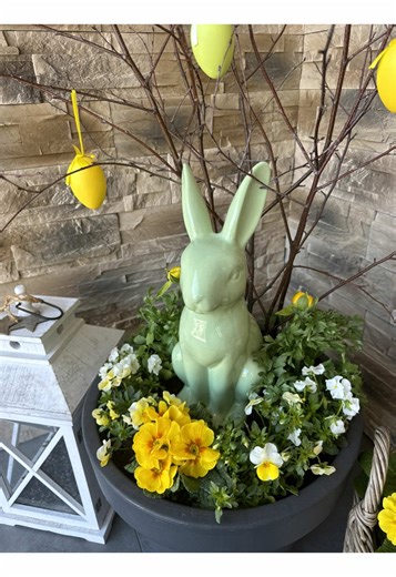 Easter deko🌼🐰 #easter #easterbunny #oster #velikonoce #flower