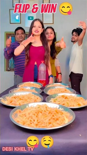 🥤➡️🍔 Flip the bottle & WIN delicious food! 😋 Who’s getting the tastiest prize? 🍕🍟🍩 | Desi Khel TV