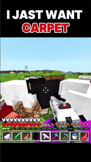 I Just Wanted Carpet... But Things Got Dark 🐑💀 | Minecraft | #shorts
