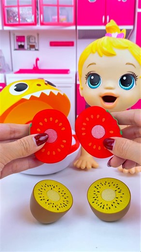 ASMR Unboxing Minnie Mouse & Funny Shark Kiwi Tomato Toy 🥝🍅 | Satisfying ASMR Kitchen Unboxing