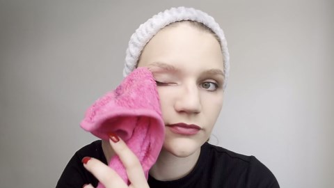 ERASE YOUR FACE Reusable Makeup Remover Cloths - Microfiber Face Towels to Cleanse & Remove Makeup - Water Activated for Sensitive Skin - Multi-Color (4 Count)