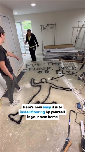 Here’s how easy it is to install your own flooring! If there’s one thing that can really change the whole vibe of a room, it’s flooring. | Real Life Renovation - DIY & Home Renovation