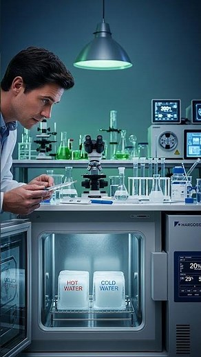 Why Does Hot Water Freeze Faster Than Cold Water? 🤯 #ScienceFacts #MpembaEffect #Physics