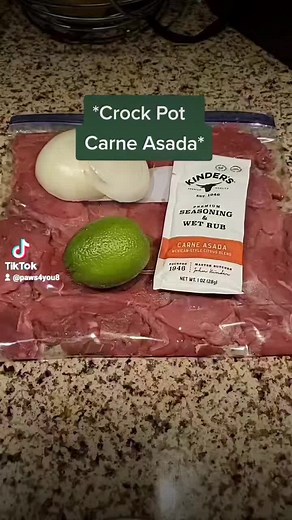 Momma's Carne Asada in Crockpot #foodtiktok #carneasada #crockpot