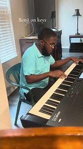 Foot stomping piano gospel playing