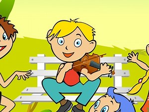 C'est Gugusse avec son violon