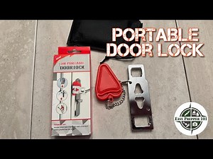 Portable Door Lock : Hotel Safety : Security for Travel : Security for Home : Compact