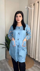 80K views · 849 reactions | Stay stylish with our trendy short kurtis.  Design Code: TT10984 Bust: Free Size up to 40 Sleeve: 17 Length: 33 Fabric: Linen #tops #kurti #dress #outfitideas | TTouch Clothing | Facebook