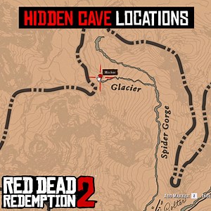 HIDDEN Cave Location Outside Of The Map - RDR2 #reddeadredemption2 #rdr2 #gaming #fyp | OptimuS Prime