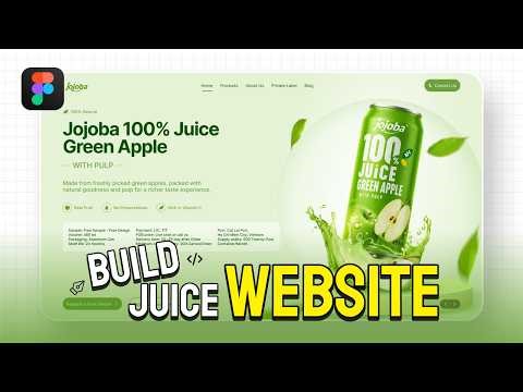 Build a Juice Website in Figma | Modern UI/UX Web Design Tutorial (Step-by-Step)