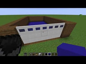 how to build a garage in Minecraft (keypad include)
